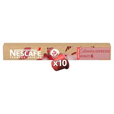 NESCAFÉ Farmers Origins Colombia Espresso koffeinmentes őrölt pörkölt kávé kapszula 10 db 53 g