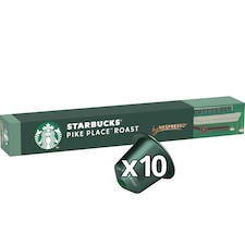 Starbucks by Nespresso Pike Place Roast őrölt pörkölt kávé 10 kapszula 53 g
