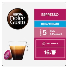 NESCAFÉ Dolce Gusto Espresso koffeinmentes őrölt pörkölt kávé kapszula 16 x 5,5 g (88 g)