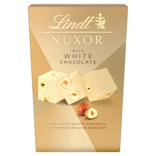 Lindt Nuxor fehér csokoládé egész mogyoróval és őrölt mogyoróval 150 g