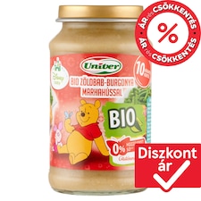 Univer bio zöldbab-burgonya marhahússal bébiétel, 10 hónapos kortól 220 g