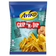 Aviko Grip 'n Dip elősütött és gyorsfagyasztott csónakburgonya extra ropogós bevonattal 600 g