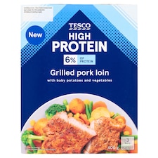 High Protein grillezett sertéskaraj sült burgonyával és párolt zöldségkeverékkel 400 g