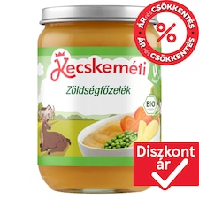 Kecskeméti bio zöldség bébifőzelék 4 hónapos kortól 190 g