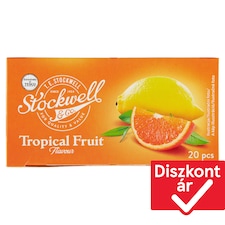 Stockwell & Co. aromatizált, filteres trópusi gyümölcs ízű gyümölcstea 20 filter 40 g