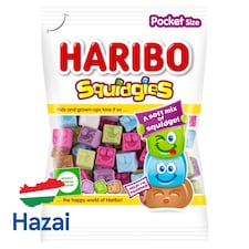Haribo Squidgies gyümölcs- és kólaízű habosított gumicukorka 80 g