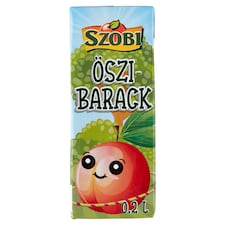Szobi rostos őszibarack ital cukorral és édesítőszerekkel 0,2 l