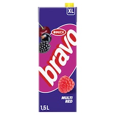 Rauch Bravo vegyes piros gyümölcsital 5 vitaminnal 1,5 l