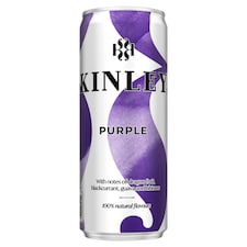 Kinley Purple vegyes gyümölcs ízű szénsavas üdítőital cukorral és édesítőszerekkel 250 ml