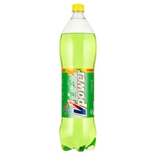 V-Power alma és vegyes gyümölcs ízű, koffein tartalmú, szénsavas üdítőital, édesítőszerekkel 1,5 l