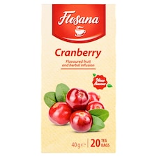 Flosana vörös áfonya ízesített gyümölcs- és gyógytea 20 filter 40 g