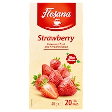 Flosana eper ízesítésű gyümölcs- és gyógytea keverék 20 filter 40 g