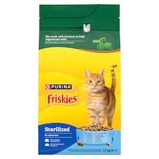 Purina Friskies Steril száraz macskaeledel lazaccal és zöldségekkel 1,5 kg