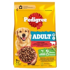 Pedigree Adult teljes értékű szárazeledel felnőtt kutyák számára marhával és zöldségekkel 3 kg