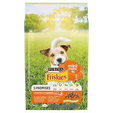 Purina Friskies Mini Menu csirkével és zöldségekkel száraz kutyaeledel 1,5 kg