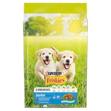 Purina Friskies Junior csirkével, hozzáadott zöldségekkel és tejjel száraz kutyaeledel 8 kg