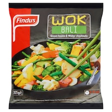 Findus Wok Bali gyorsfagyasztott enyhén fűszerezett wok zöldségkeverék 325 g