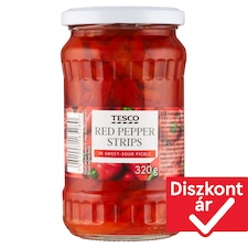 csíkozott pirospaprika édes-savanyú lében 320 g