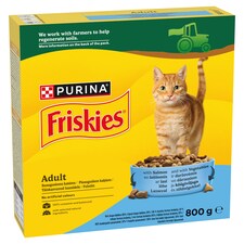 Friskies száraz macskaeledel lazaccal és hozzáadott zöldségekkel 800 g