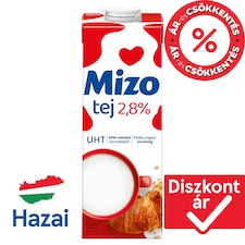 Mizo UHT félzsíros tej 2,8% 1 l