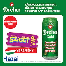 Dreher Gold minőségi világos sör 5% 0,5 l