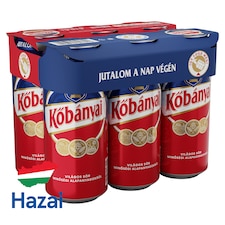 Kőbányai világos sör 4,3% 6 x 0,5 l