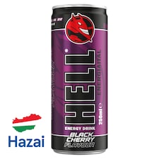 HELL fekete cseresznye- és tuttifrutti ízű energiaital 250 ml