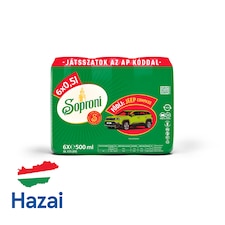 Soproni világos sör 4,5% 6 x 500 ml