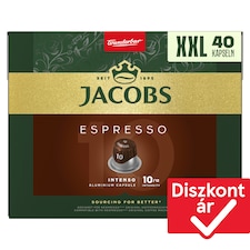 Jacobs Espresso Intenso őrölt-pörkölt kávé kapszulában 40 db 208 g