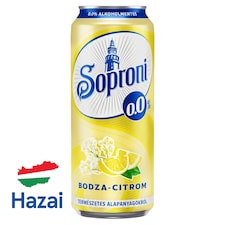 Soproni bodza-citromos alkoholmentes sörital 0,0% 500 ml