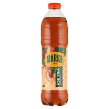 Márka őszibarackízű szénsavmentes üdítőital fekete tea kivonattal és cukorral 1,5 l