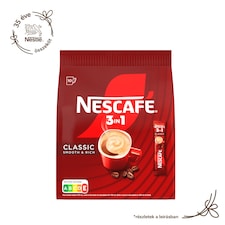 NESCAFÉ 3in1 Classic Smooth & Rich azonnal oldódó kávéspecialitás 10 x 16,5 g (165 g)