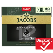 Jacobs Espresso Ristretto őrölt-pörkölt kávé kapszulában 40 db 208 g