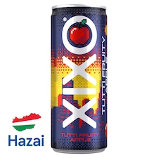 XIXO alma-tuttifruttiízű koffeinmentes szénsavas üdítőital hozzáadott vitaminokkal 250 ml