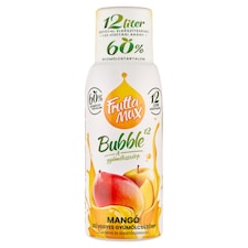 FruttaMax Bubble¹² mangó ízű vegyes gyümölcsszörp cukorral és édesítőszerekkel 500 ml