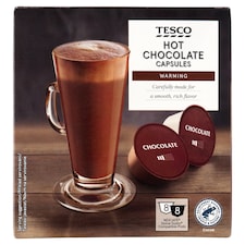 Hot Chocolate zsírszegény kakaópor és teljes tejpor cukorral 8 x 16 g + 8 x 16 g (256 g)