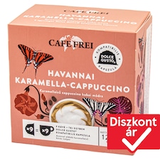 Cafe Frei Havannai Karamella-Cappuccino karamellaízű kávékapszula 9 x 14 g (126 g)