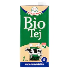Zöldfarm UHT zsírszegény bio tej 1,5% 1 l