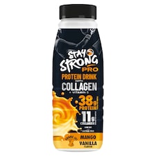 Stay Strong laktózmentes mangó és vanília ízű fehérjeital kollagénnel és édesítőszerrel 0,5 l
