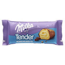 Milka Tender piskótatekercs tejes krémtöltelékkel tejcsokoládéval mártva 37 g