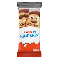 Kinder Kinderini keksz tejes és kakaós díszítéssel 25 g