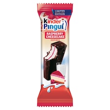 Kinder Pingui mascarpone ízű tejes krémmel és málnás készítménnyel töltött sütemény 30 g