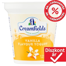 Creamfields zsírszegény vaníliaízű joghurt 125 g