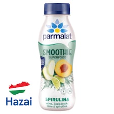 Parmalat Smoothie almás, őszibarackos, lime-os zsírszegény savanyú tejkészítmény spirulinával 330 g