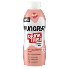Zott Hungry? eper ízű ital, hozzáadott vitaminokkal ásványi anyagokkal, édesítőszerekkel 500 ml