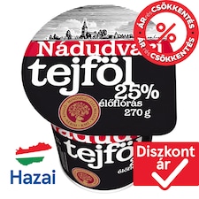 Nádudvari élőflórás tejföl 25% 270 g