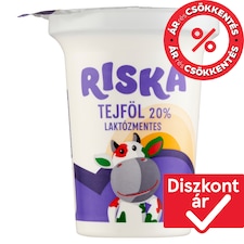 Riska laktózmentes tejföl 20% 300 g