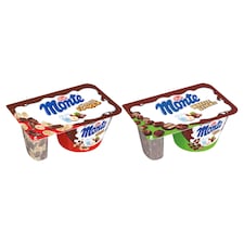 Zott Monte Choko Flakes vagy Waffle Sticks csokoládés-mogyorós tejdesszert 125 g