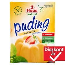 Haas Natural vaníliaízű pudingpor 40 g