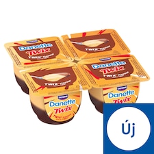 Danone Danette Twix karamell- és kekszízű puding 4 x 115 g (460 g)